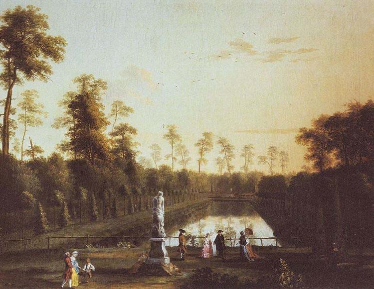 Jacob Philipp Hackert Parklandschaft mit Venusbassin im Berliner Tiergarten oil painting picture